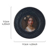 Antique Gilded Resin Photo Frame with Ornate Relief Design