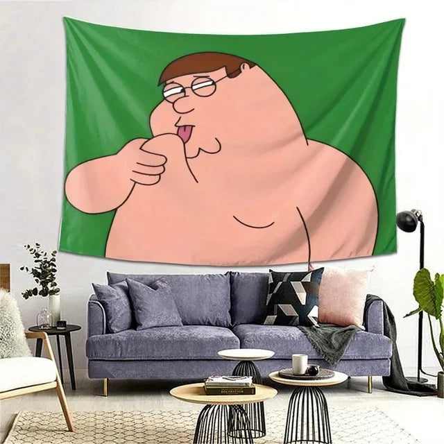 Family Guy Peter Griffin Meme Tapestry Wall Hanging