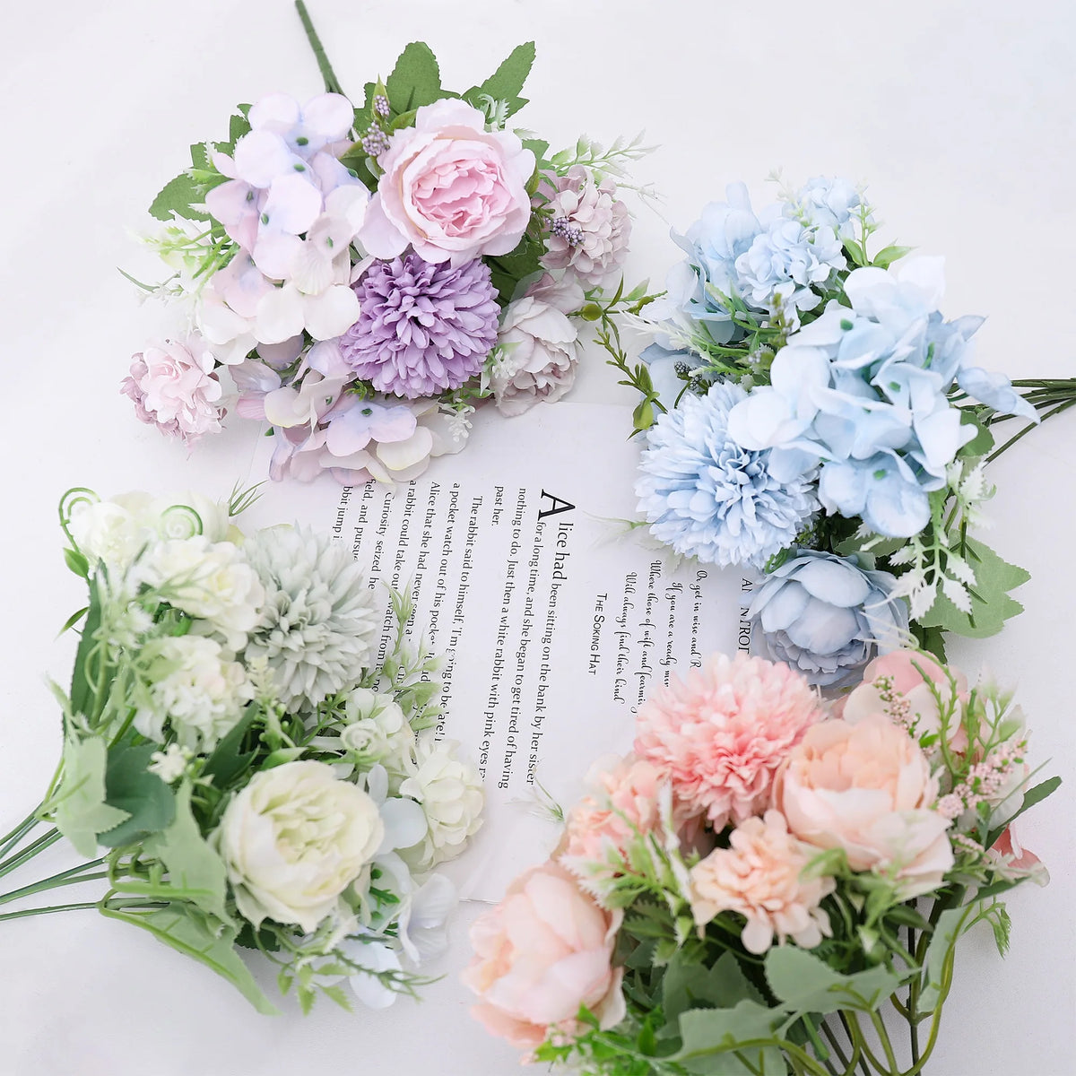 Realistic Silk Peony Artificial Flowers for Weddings & Home Décor