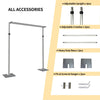Telescopic Aluminum Backdrop Stand with Crossbar