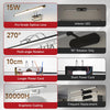 LED mirror light features a pro-grade optical lens, multi-angle rotation, longer power cord, graphene coating, and frequent r
