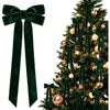 Burgundy Christmas Ornament Set with Silk Bows