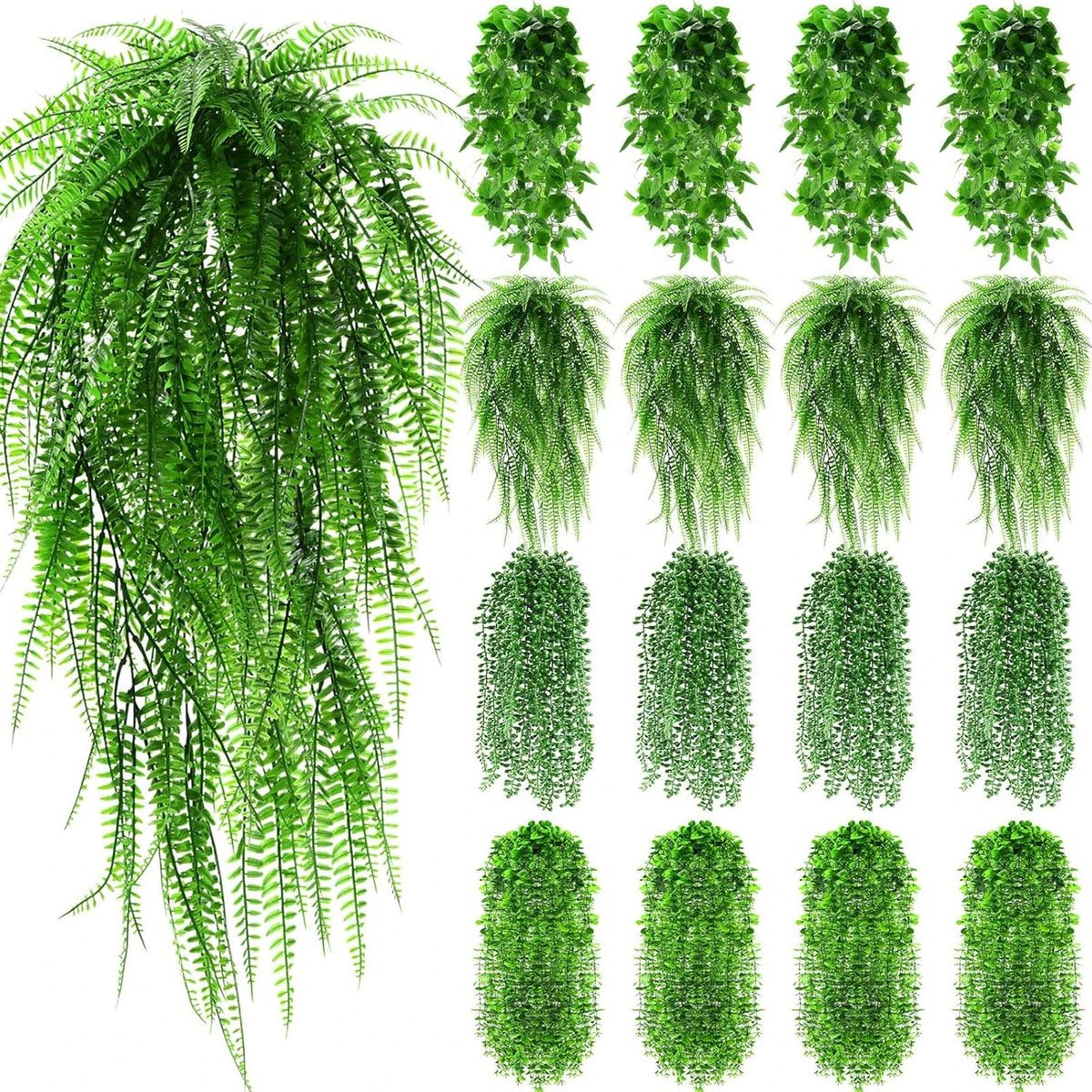 Artificial Fern Hanging Vines for Home Decor