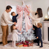 Giant Pink Satin Ribbon Bow Wall Decor for Birthday & Coquette Room