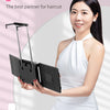 3-Way LED Makeup and Haircut Mirror with 360° Rotation and Door Hook