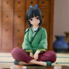 A collectible PVC figure of Maomao from The Apothecary Diaries, featuring dark hair and green clothing.