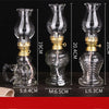 Classic Glass Oil Lamp – Vintage Portable Lantern for Indoor & Outdoor Decor