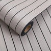 Roll of self-adhesive 3D wood grain wall panels in gray and black stripes