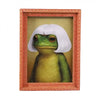 Whimsical Frog Wooden Fridge Magnets with Retro Charm