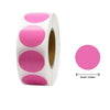 Roll of pink heart-shaped seal stickers for crafting and packaging