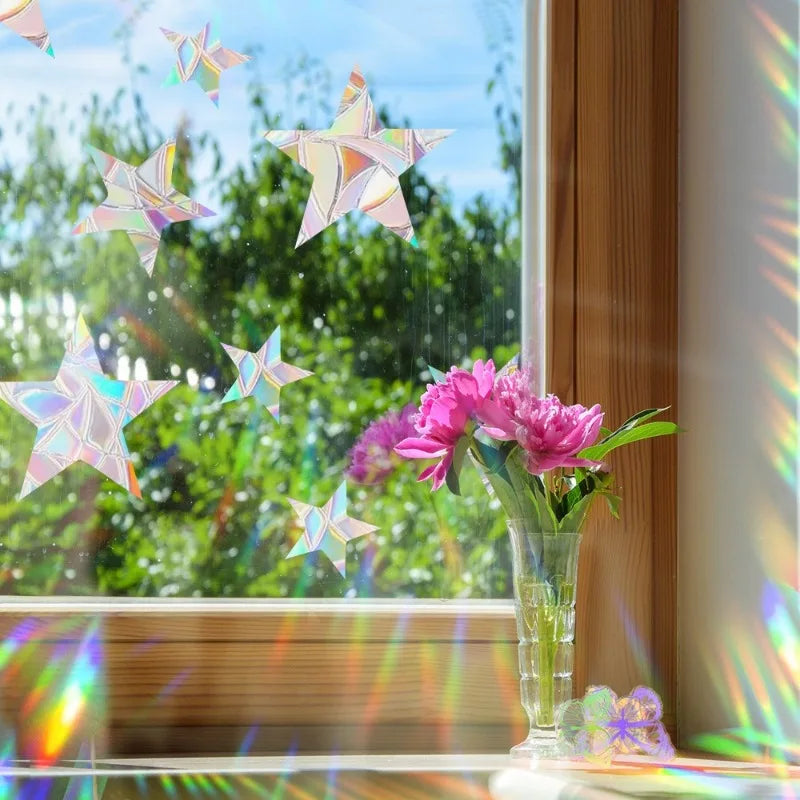 Rainbow Prism Window Stickers – 29 Assorted Sun Catcher Designs
