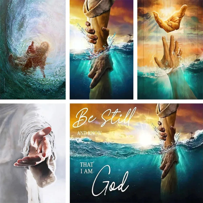 Jesus Christ Sacred Art Canvas Print – Modern Christian Wall Decor