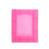 A pink mini film frame designed to hold Fuji Instax instant photos.