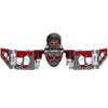 Horror movie icon building blocks set featuring a figure with dark skin and red eyes.