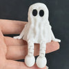 3D Printed Articulated Ghost Figurine – Poseable Desk Decor