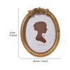 Antique Gilded Resin Photo Frame with Ornate Relief Design