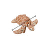 A 3D printed articulated turtle figurine decoration in a light brown color.