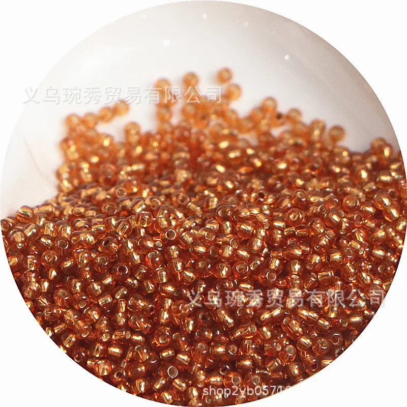 Silver Rice Glass Beads for Jewelry Making