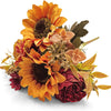 Silk Sunflower Wreath Bouquet for Home & Wedding Décor