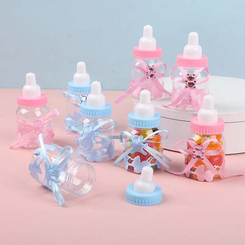 Baby Bottle Candy Favor Boxes for Baby Showers and Gender Reveals