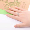 Open Design Hug Ring with Embracing Hands for Women