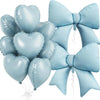 Pink Heart & Bow Balloon Set for Weddings and Showers
