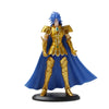 Saint Seiya Golden Warrior action figure of Kanon Hyoga with blue hair and golden armor