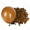 A pile of brown latex balloons in neutral shades for baby shower and birthday décor.