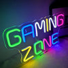 Neon 'Gaming Zone' LED Sign with USB Power