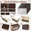Installation steps showing the assembly of a wooden piggy bank for savings goals.
