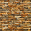 A textured stone veneer wall panel featuring mixed earth tones of brown, tan, and gray.