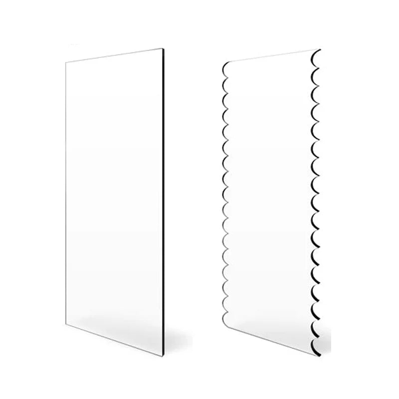 Acrylic Cake Scraper Set for Smoothing and Decorating
