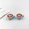 Kawaii Latte Coffee Cup Charms for DIY Jewelry Making