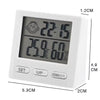 A white LED digital thermometer displaying 22.15 degrees Celsius and a 60% humidity reading.