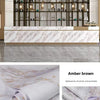 Amber brown matte marble self-adhesive waterproof wallpaper roll showing texture and color variation