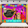 Day of the Dead Skeleton & Floral Backdrop for Party Photo Booth
