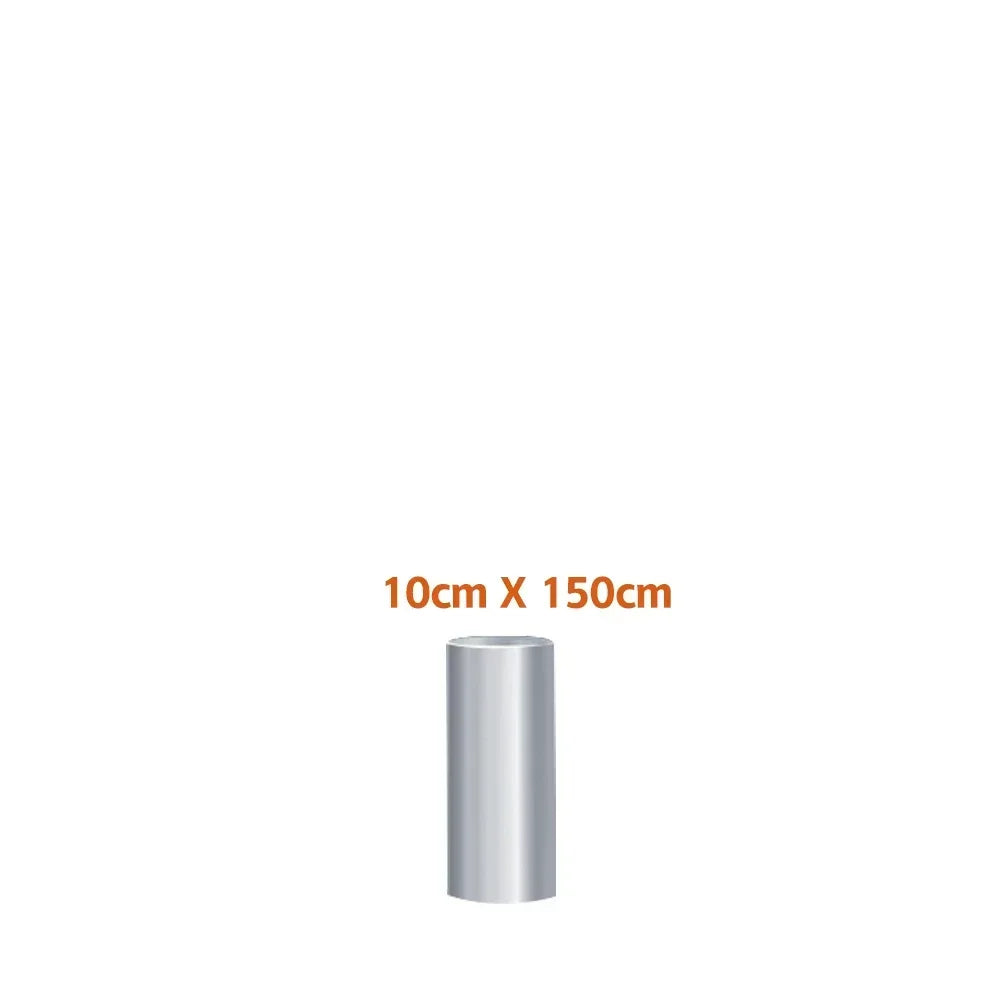 A cylindrical roll of transparent PVC furniture protector film.