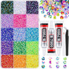 A grid display of various colored B-7000 resin rhinestones and flatback gems for DIY crafts.