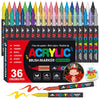 72-Color Acrylic Paint Pen Set with Brush Tips
