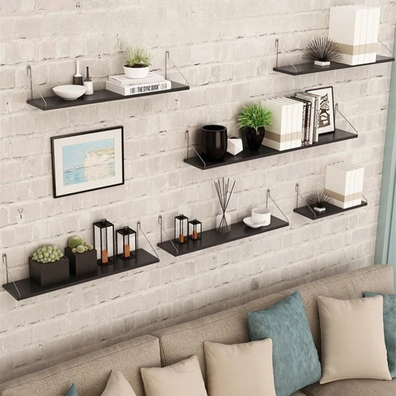 No-Drill Floating Wall Shelves for Living Room, Bedroom, and Entryway
