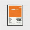 Orange canvas wall art featuring the title Frank Ocean Channel Orange