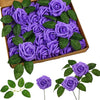 Artificial Foam Roses with Stems for Wedding & Home Décor