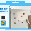 Blank Square Badge Making Kit with Magnetic Backing