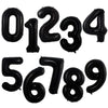 Gradient Rose Red Foil Number Balloons for Birthday & Party Decor