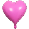 A pink heart-shaped foil balloon with a star accent.