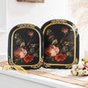 Antique Gilded Resin Photo Frame with Ornate Relief Design