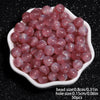 8mm Multicolor Glitter Resin Beads - 50 Pack for Jewelry Making