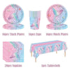 Purple Mermaid Birthday Party Supplies Kit for Girls