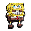A character charm shaped like SpongeBob SquarePants wearing brown shoes.
