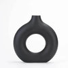 Handmade Ceramic Donut Vase – Minimalist Boho Home Decor